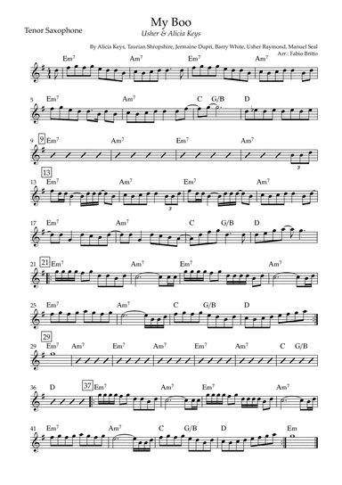 My Boo (arr. Fabio Britto)