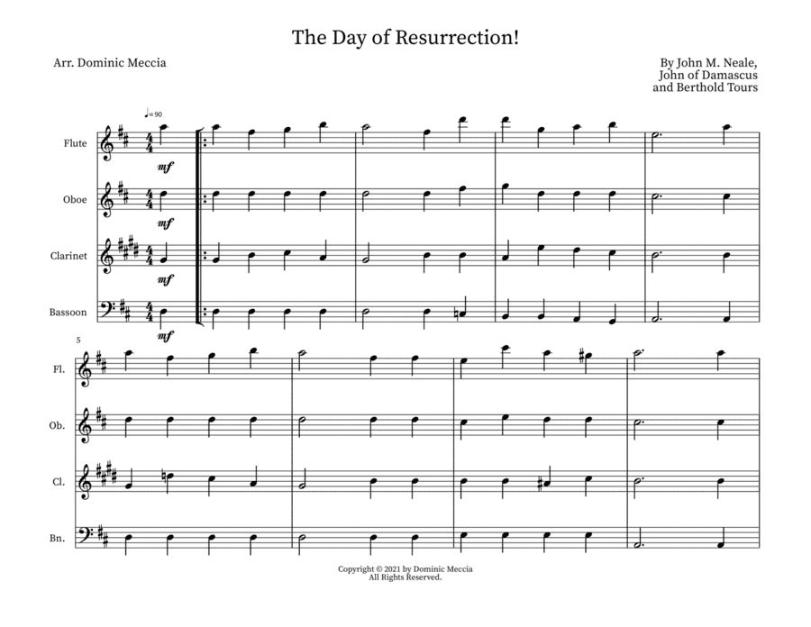 The Day of Resurrection! (arr. Dominic Meccia)