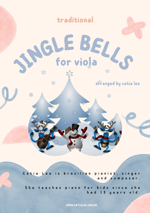 Jingle Bells for Viola D Major with chords (arr. Catia Lee)