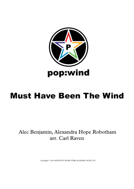 Must Have Been The Wind (arr. Carl Raven)