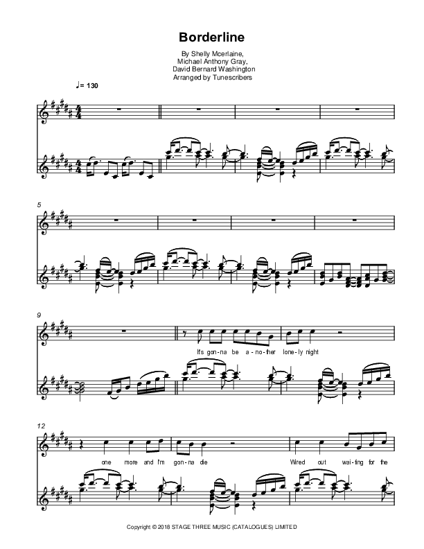 Borderline (arr. Tunescribers)