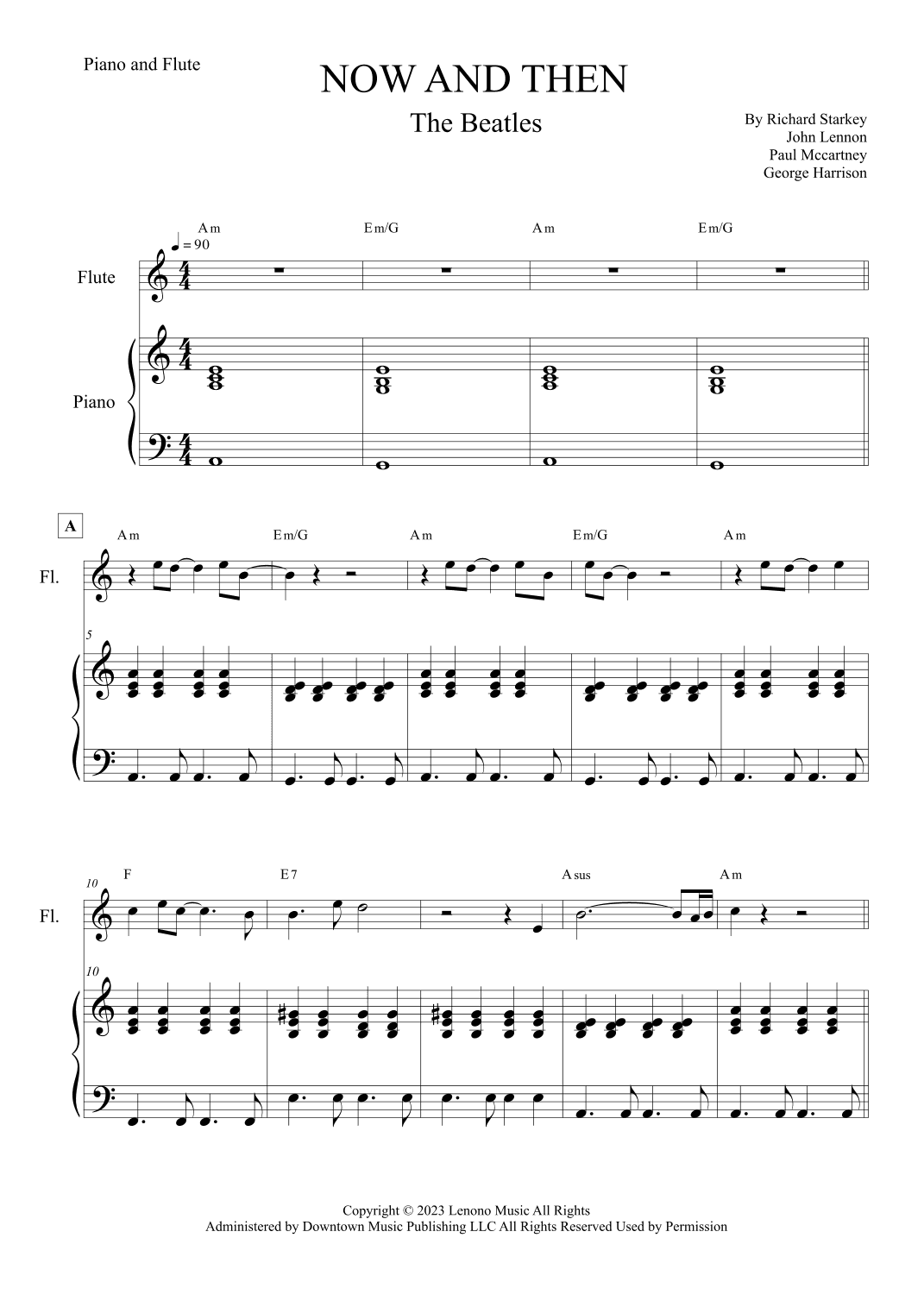 Now And Then (arr. Leo Silva)