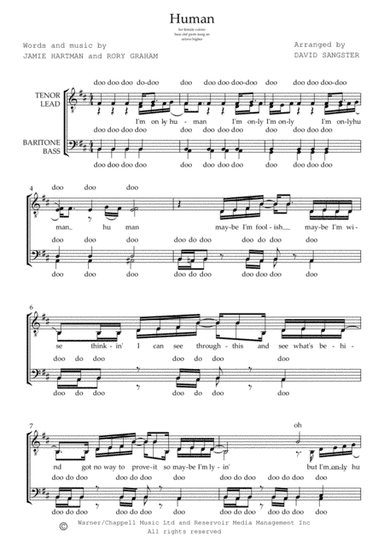 Human (arr. David Sangster)