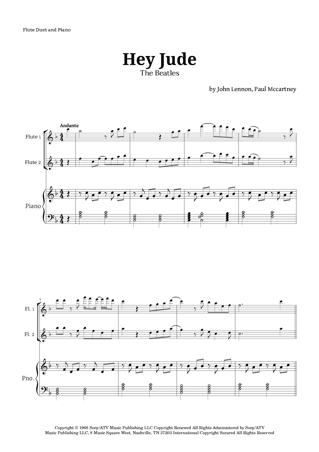 Hey Jude (arr. Langanho)