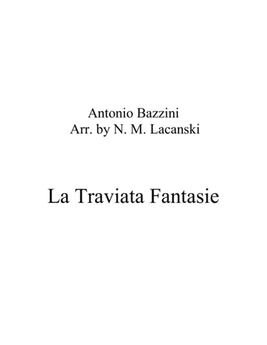 La Traviata Fantasie (Score only) (arr. Nick Lacanski)