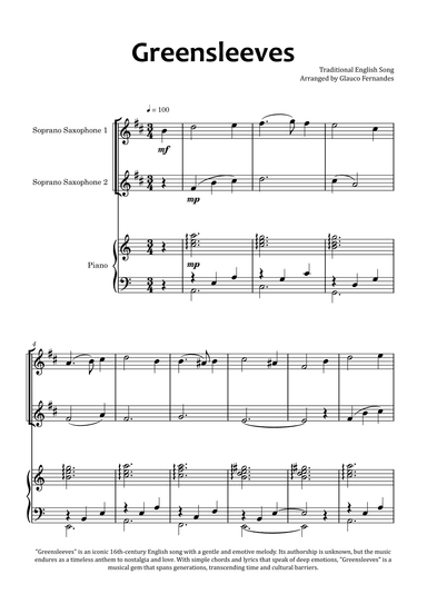 Greensleeves (arr. Glauco Fernandes)
