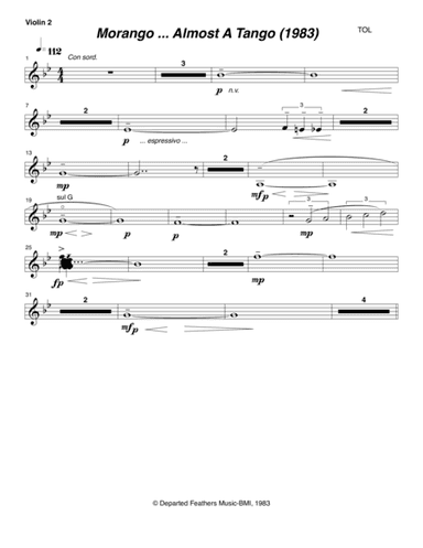 Morango ... almost a tango (1983) violin 2