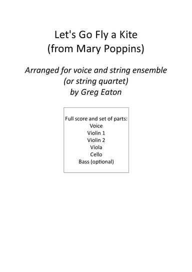 Let's Go Fly A Kite (arr. Greg Eaton)