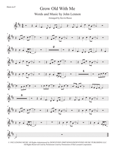 Grow Old With Me (arr. Kevin Busse)