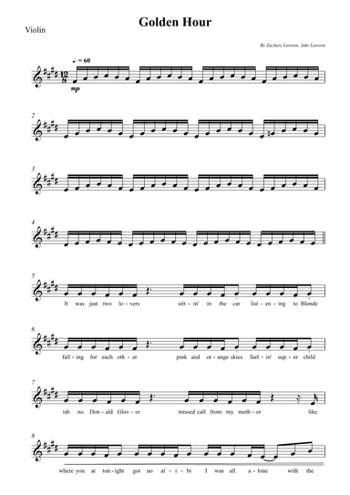 Golden Hour (arr. Wesley S. SIlva)
