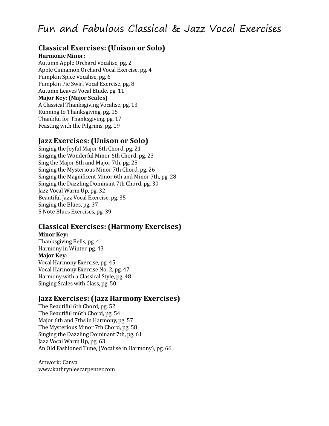 Fun and Fabulous Classical & Jazz Vocal Exercises (and Warm Ups)