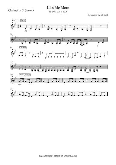 Kiss Me More (arr. Matt Luff)