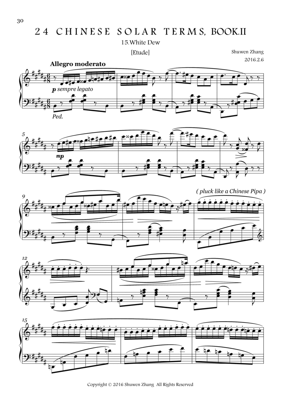 24 Chinese Solar Terms,Bk.2,No.15: White Dew