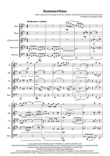 Summertime (arr. Kayleigh Huelin)