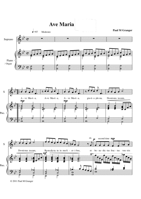 Ave Maria - soprano solo