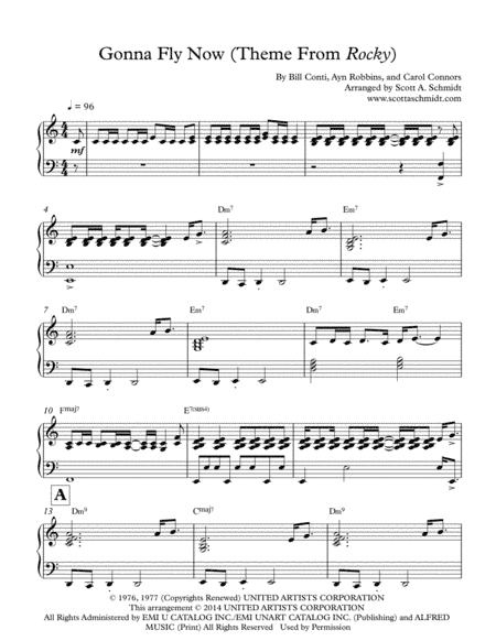 Gonna Fly Now (arr. Scott A. Schmidt)