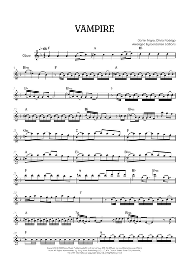 Vampire (arr. Benzaiten Editions)