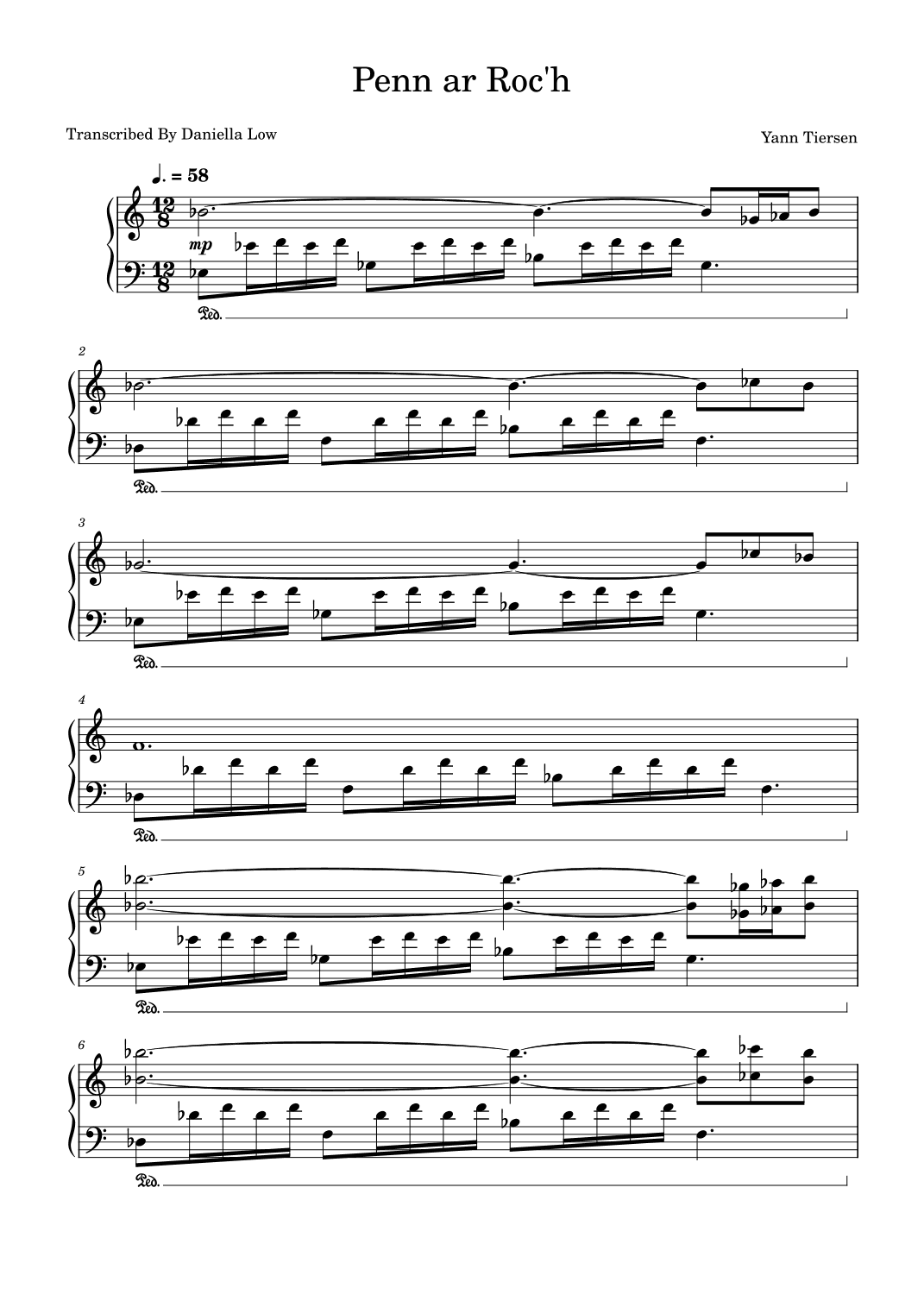 Penn Ar Roc'h (arr. Daniella Low)
