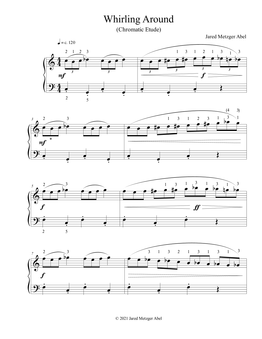 Whirling Around (Chromatic Etude)