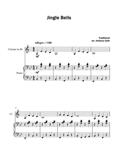 Jingle Bells - Clarinet and Piano (arr. Anthony Gath)