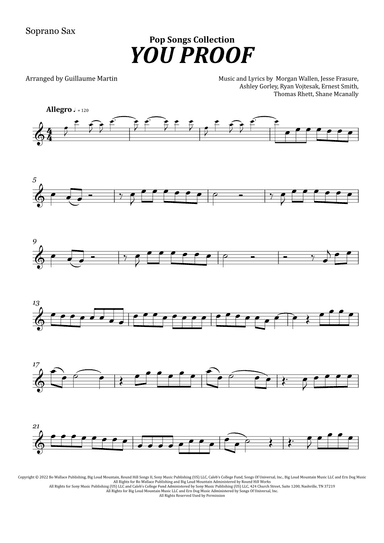 You Proof (arr. Guillaume Martin)
