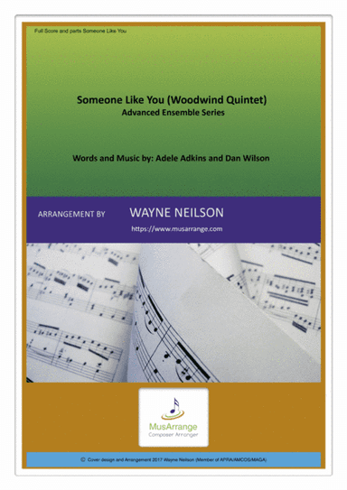 Someone Like You (arr. Wayne Neilson (APRA/AMCOS/MAGA))