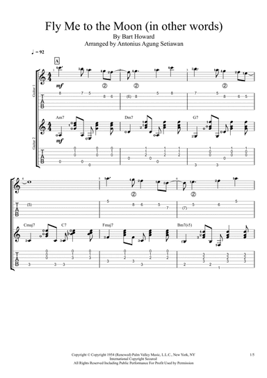 Fly Me To The Moon (in Other Words) (arr. Antonius Agung Setiawan)