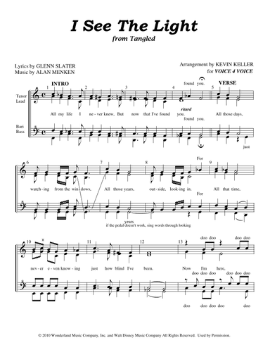 I See The Light (arr. Kevin Keller)