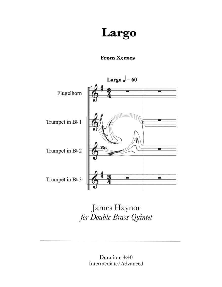 Largo from Xerxes for Double Brass Quintet (arr. James Haynor)