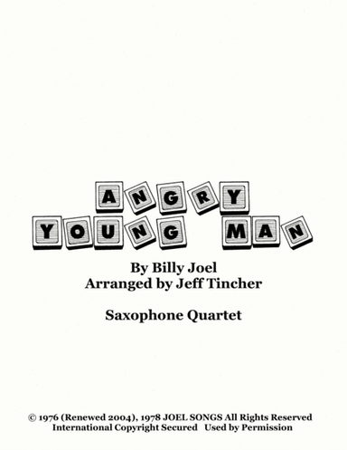 Angry Young Man (arr. Jeff Tincher)