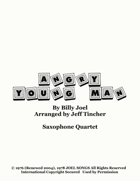 Angry Young Man (arr. Jeff Tincher)
