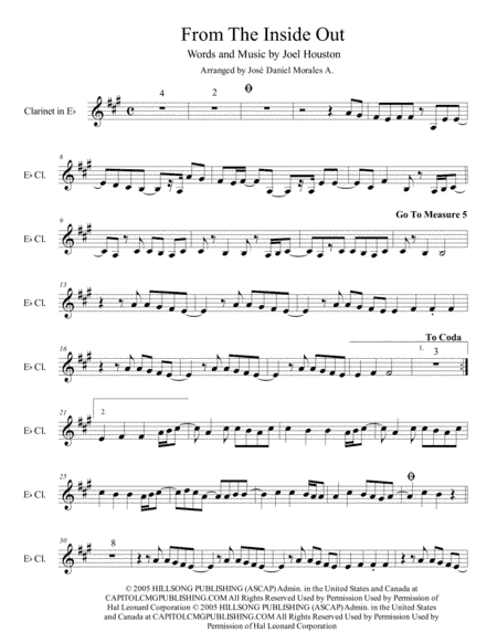 From The Inside Out (arr. José Daniel Morales A.)