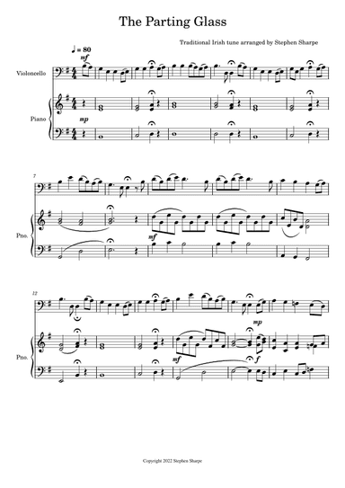 The Parting Glass (arr. Stephen Sharpe)