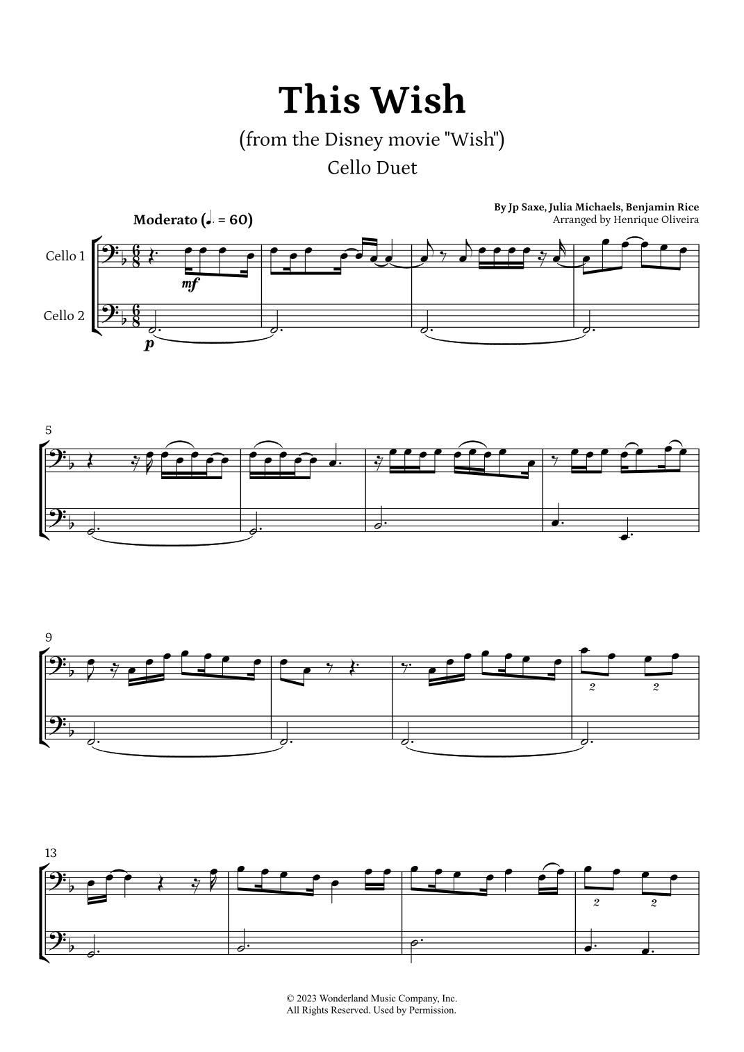 This Wish (arr. Henrique Oliveira)