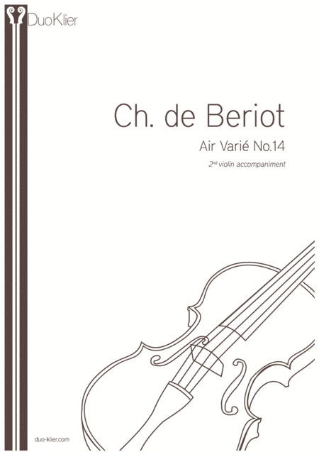 De Beriot - Air Varie, 2nd violin accompaniment (arr. Duo Klier)