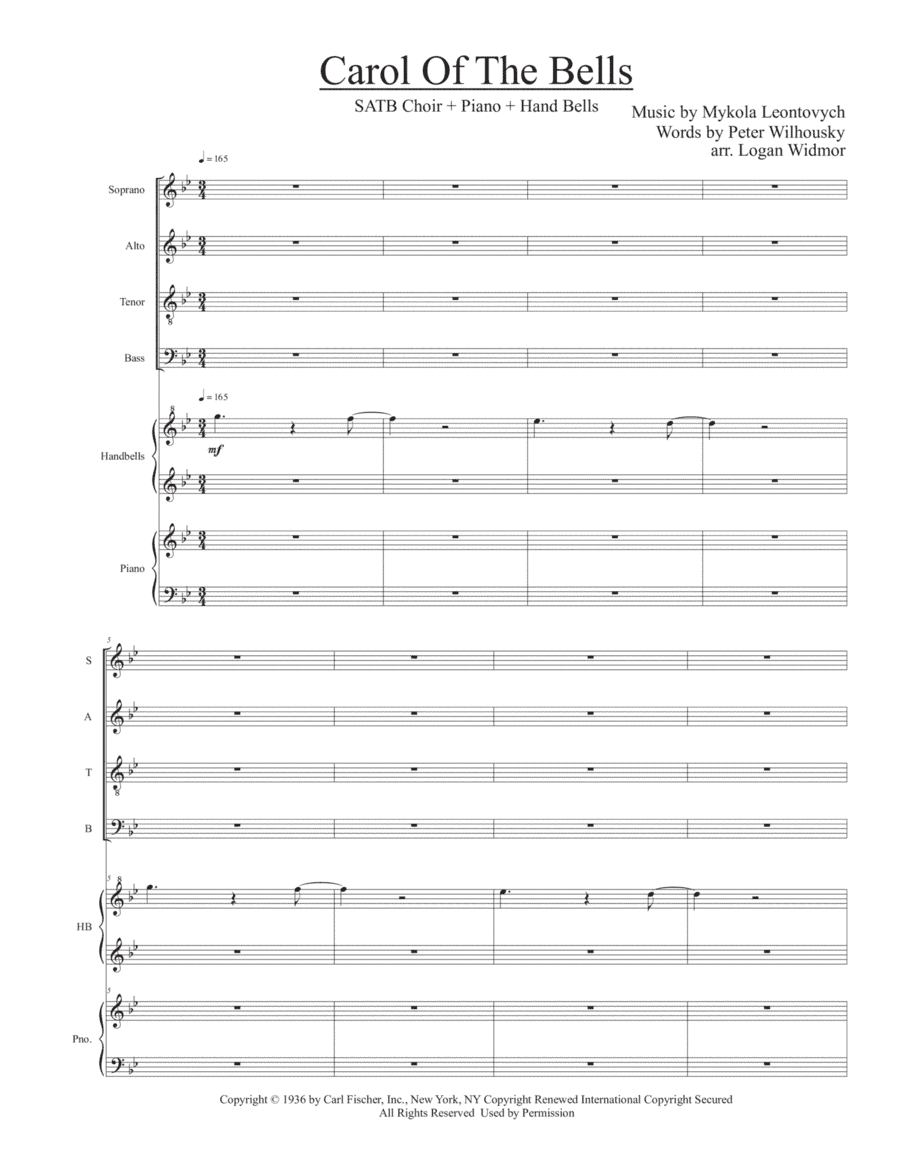 Carol Of The Bells (arr. Logan Widmor)