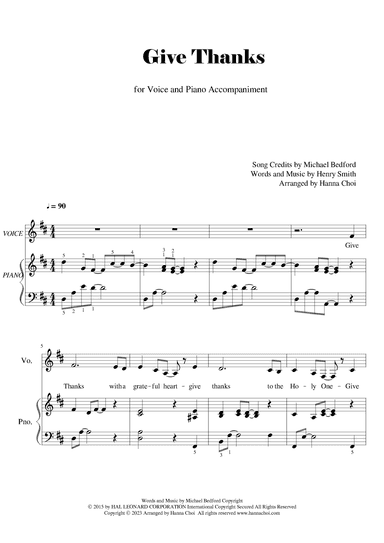 Give Thanks (arr. Hanna Choi)