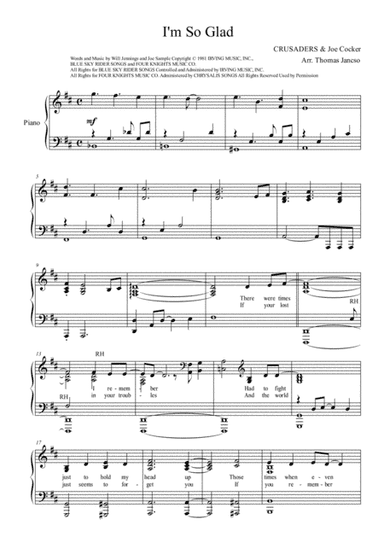 I'm So Glad I'm Standing Here (arr. Thomas Jancso)