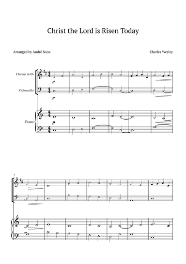 Christ the Lord is Risen Today (arr. André Nusa)