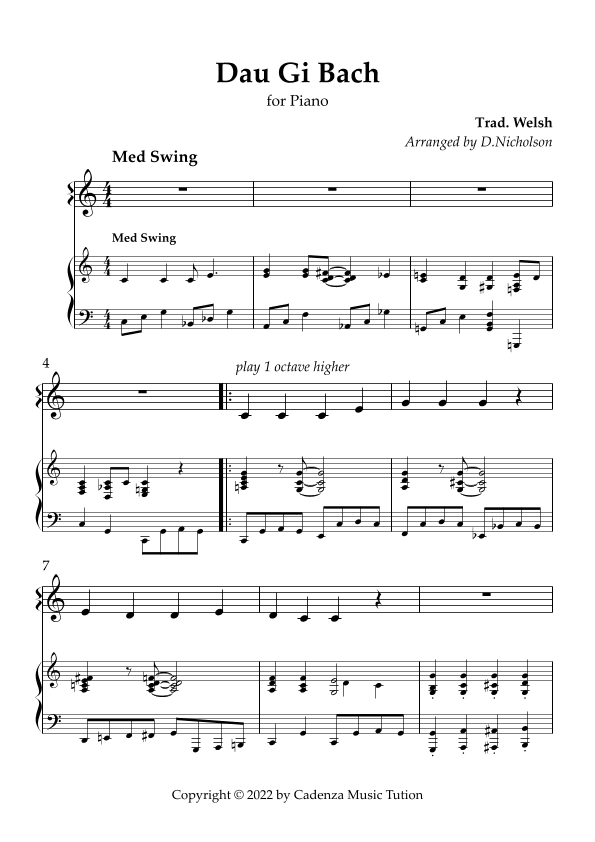 Dau Gi Bach (arr. Dan Nicholson)