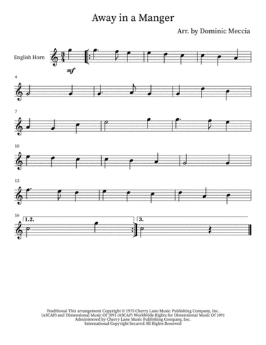 Away In A Manger (arr. Dominic Meccia)