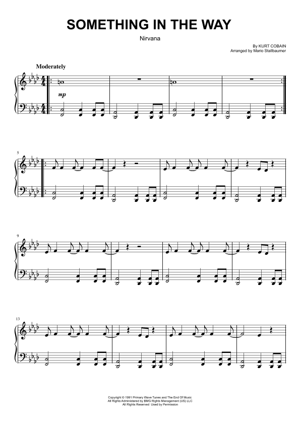 Something In The Way (arr. Mario Stallbaumer)