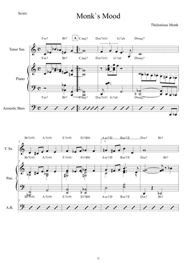 Monk's Mood (arr. Anderson Quevedo)