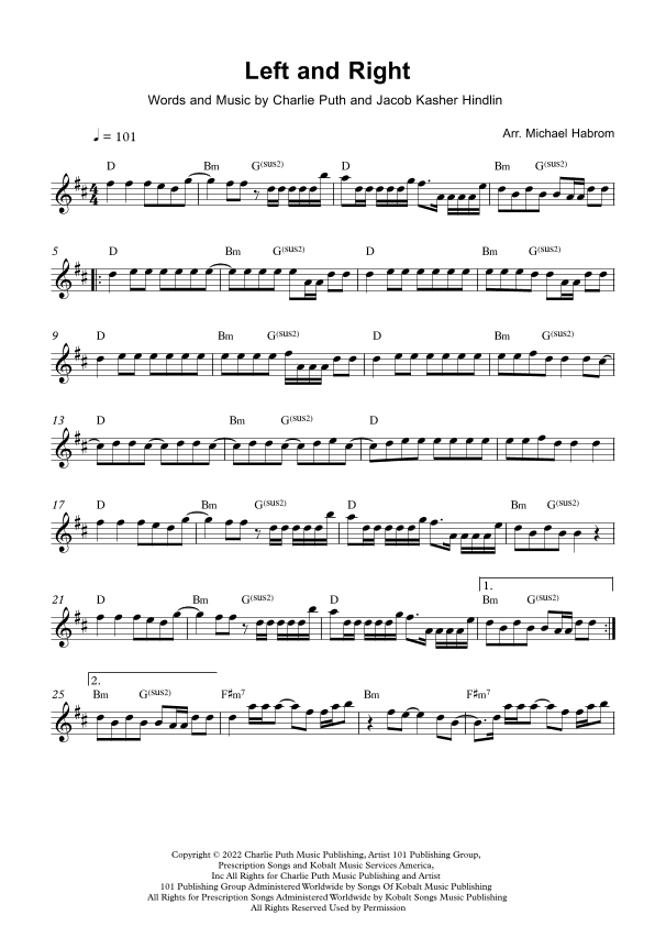 Left And Right (arr. Michael Habrom)