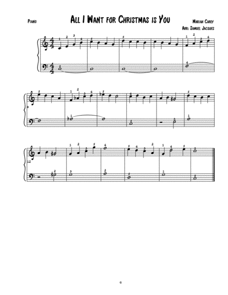 All I Want For Christmas Is You (arr. Samuel Jacques)