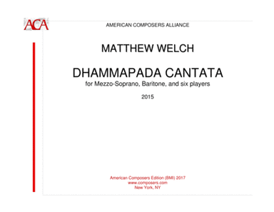 [Welch] Dhammapada Cantata