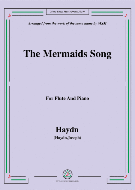 Haydn-The Mermaids Song, for Flute  and Piano (arr. MSM)