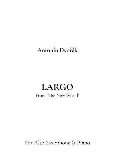 Largo, From Symphony No. 9 "The New World" (arr. Jireh J.)