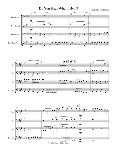 Do You Hear What I Hear (arr. Robert Hendrickson)