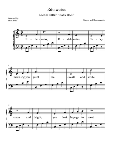 Edelweiss (arr. Trish Boril)